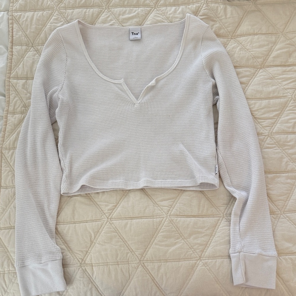 Aritzia TNA Waffle Top